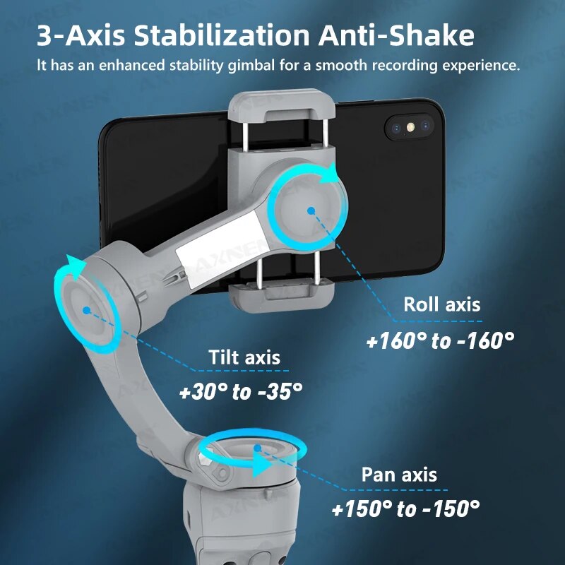 Axnen HQ6กิมบอล3แกนอุปกรณ์กันส - Photography Lighting Handheld บทวิจารณ์และราคา