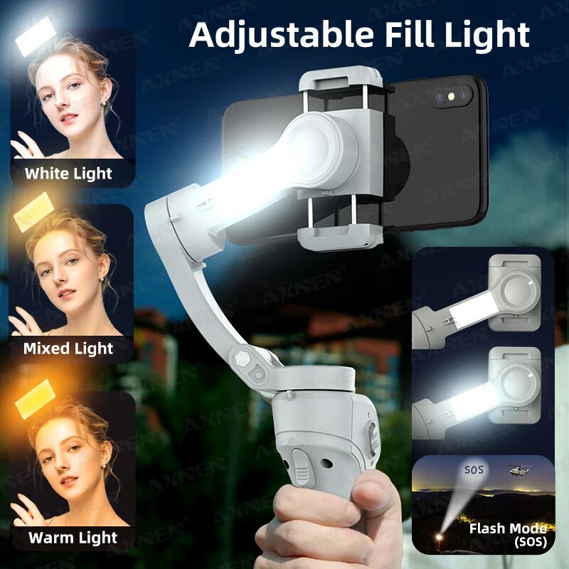 Axnen HQ6กิมบอล3แกนอุปกรณ์กันส - Photography Lighting Handheld บทวิจารณ์และราคา