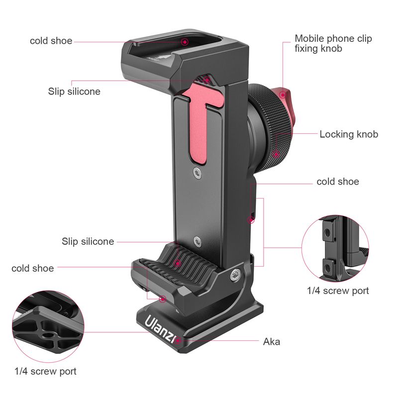 Ulanzi ST-27 ที่ยึดโทรศัพท์แบบ - Photography Mobile Lighting บทวิจารณ์และราคา