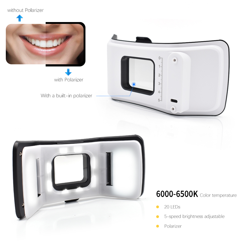 ไฟถ่ายภาพทันตกรรมแบบแฟลชคู่ระด - Photography Mobile Lighting บทวิจารณ์และราคา